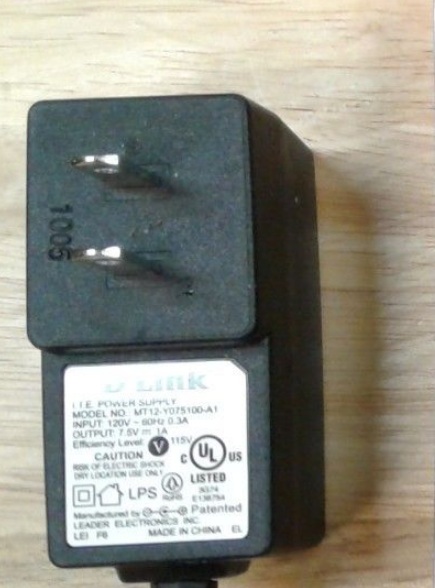 NEW D-Link MT12-Y075100-A1 7.5V 1.0A I.T.E Power Supply AC Adapter for D-Link DGS